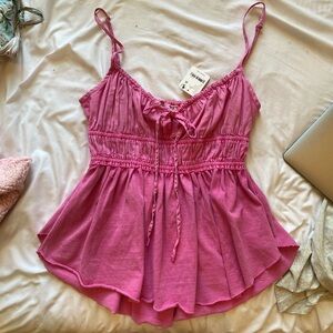 Free people pink top